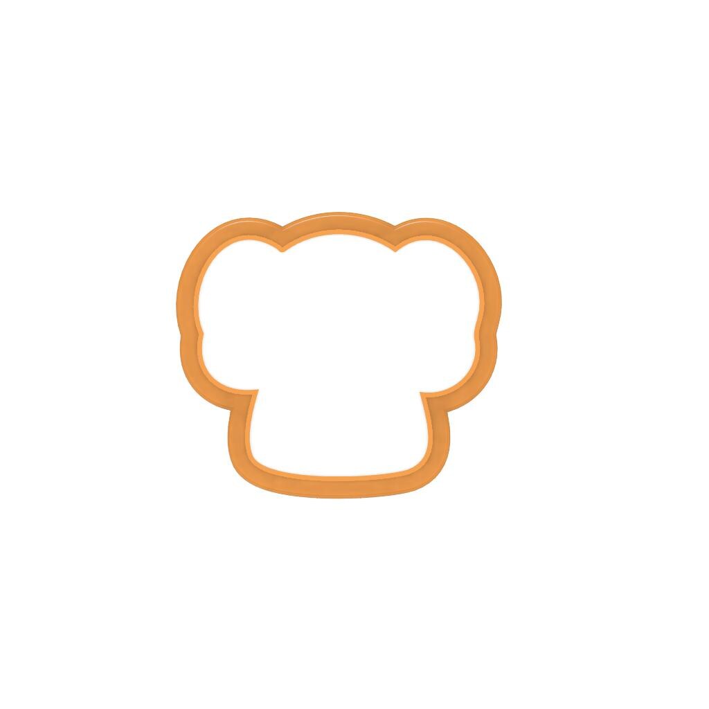 STL Elephant_Head-  Digital Cookie Cutter STL File – 2", 3", and 4" Sizes Included