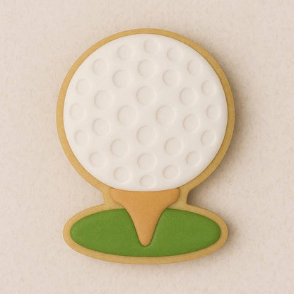 Golf ball_on_tee cookie cutter – for hole-in-one celebrations!