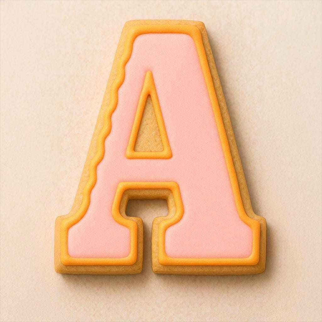 Letter a cookie cutter – perfect for custom treats!