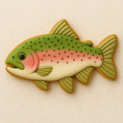 Rainbow Trout Cookie Cutter -Reel in the fun!