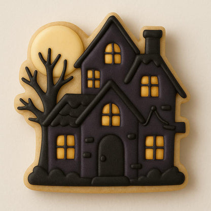 Haunted house cookie cutter – frightfully fun & spooky sweet!
