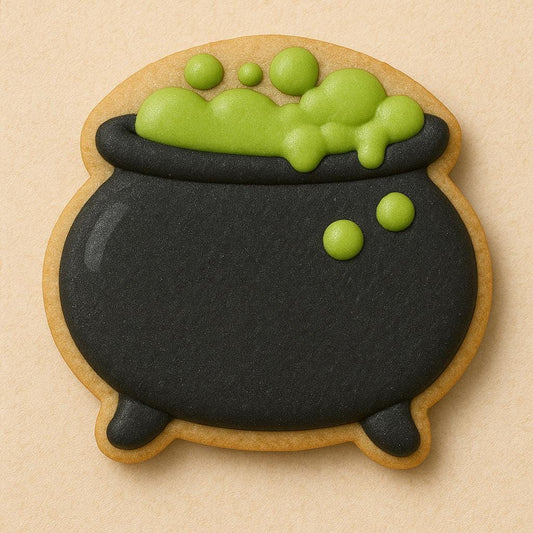 Bubbling cauldron cookie cutter – stir up spooky sweetness!