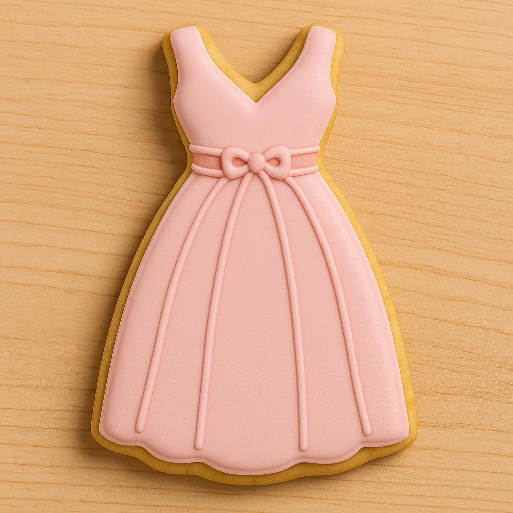 Bridesmaid dress cookie cutter – sweet style for sweet celebrations!
