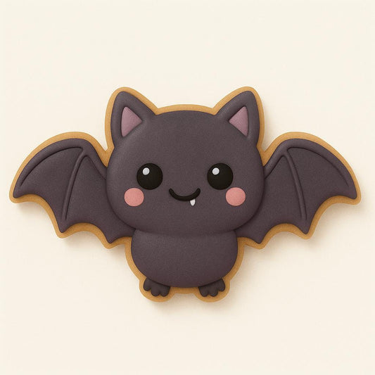 Halloween bat cookie cutter – fangs & flutters!