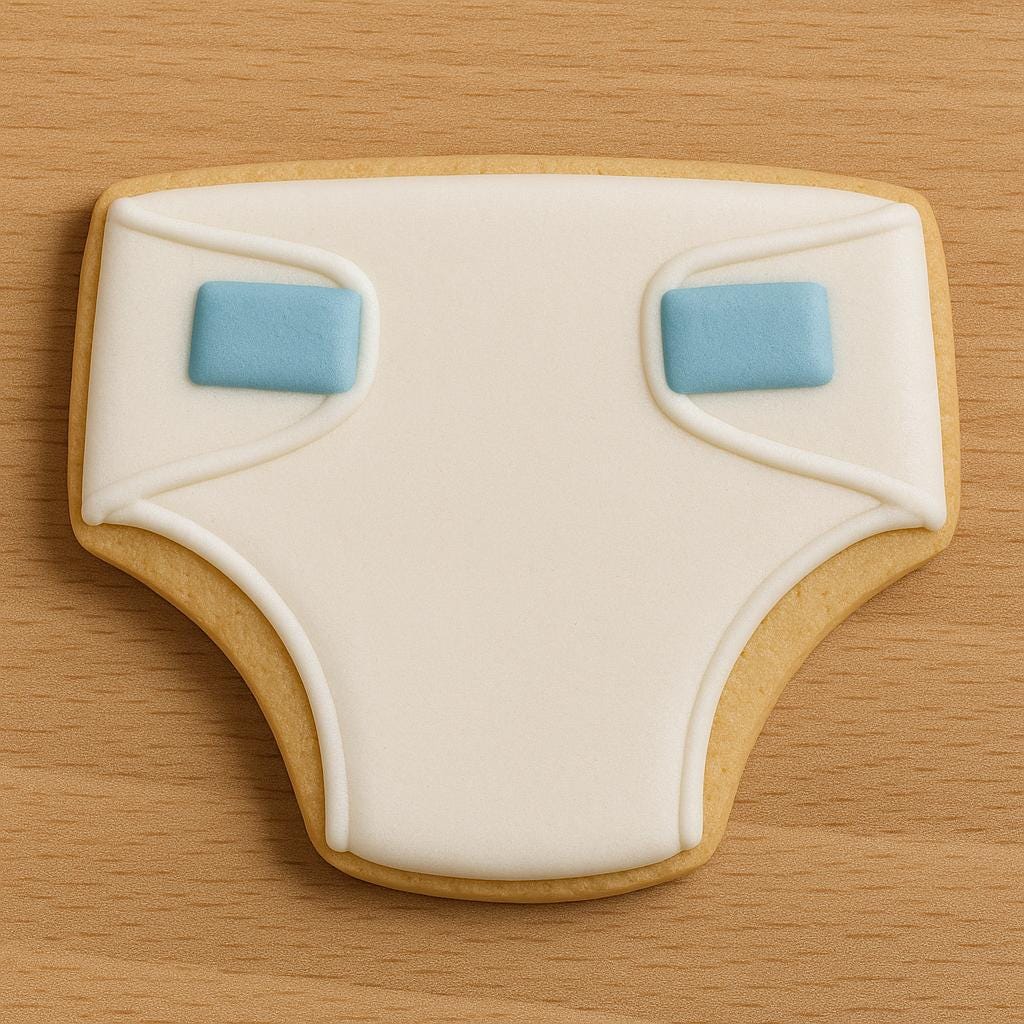 Diaper cookie cutter – too cute to change!