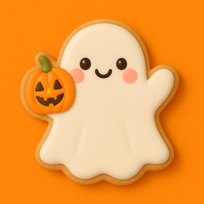Ghost pumpkin cookie cutter – boo-tiful & bright!
