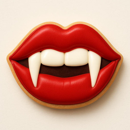 Vampire lips cookie cutter – fang-tastically fierce!