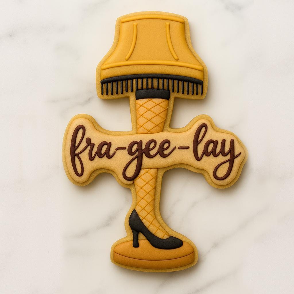 Fra_Gee Lay_Leg Cookie Cutter | A Christmas Story Cookie | Funny Holiday Movie Baking Cutter