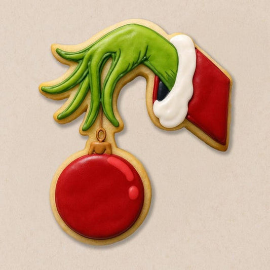 Grinch Hand Cookie Cutter – Steal Christmas Cookies in Style!