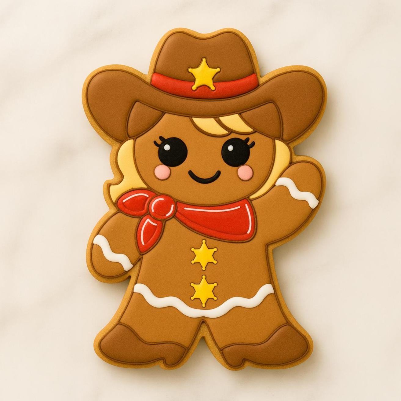 Cowgirl Gingerbread cookie cutter | Western Christmas Cookie | Holiday Baking | Country Gingerbread girl Cutter, stamp or both
