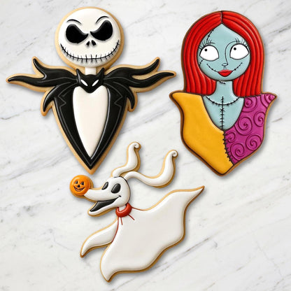 Nightmare Christmas_Set_A Cookie Cutter Set | Jack Skellington, Sally and Zero | Halloween & Christmas