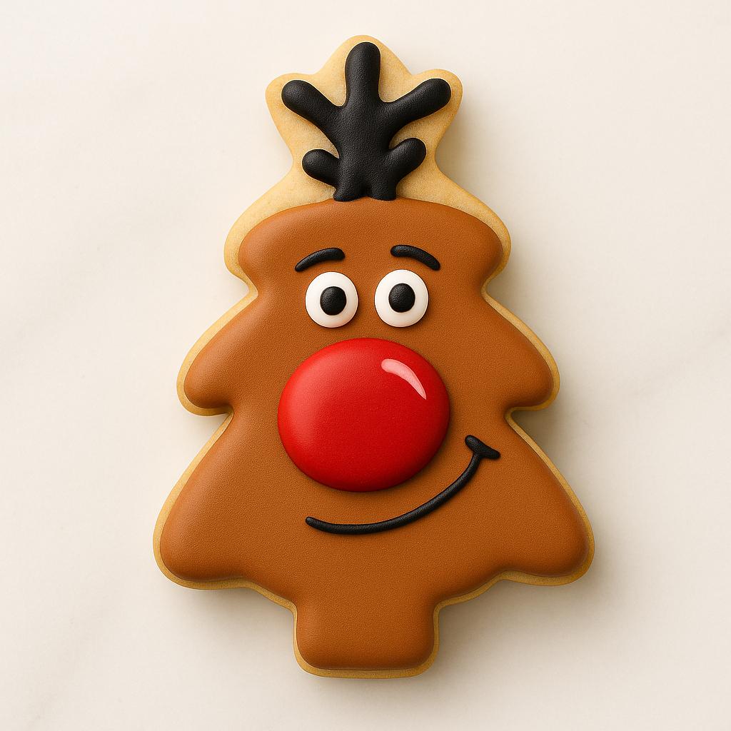 Christmas Tree_Topper Cookie Cutter Set – Santa Reindeer Snowman Tree A Sweet Holiday Quartet!