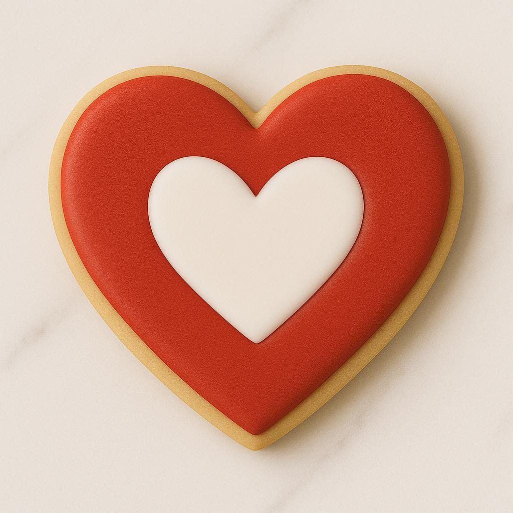 Valentine Double_Heart Cookie Cutter – Heart Cutout Design
