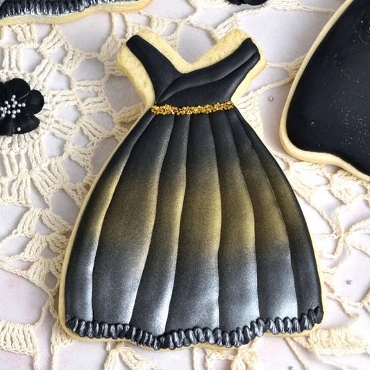 New_Years Dress 2026 Cookie Cutter Set – Clock, Champagne, Tuxedo & Sign