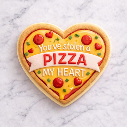 Valentine Pizza  “You’ve Stolen a Pizza My Heart” Valentine Cookie Cutter
