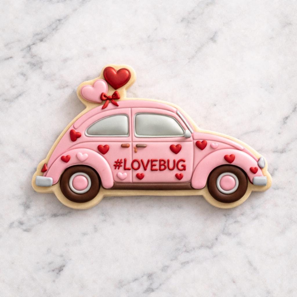 Love Bug Valentine Cookie Cutter – Rev your engines and getting ready for love bug