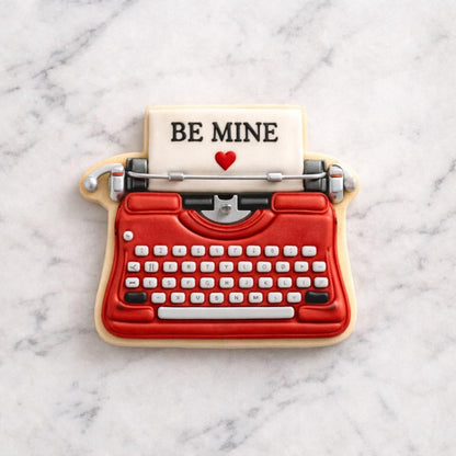 Valentine Typewriter Cookie Cutter Set – “Be Mine”
