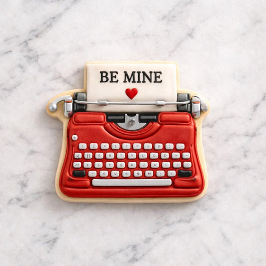 Valentine Typewriter Cookie Cutter Set – “Be Mine”