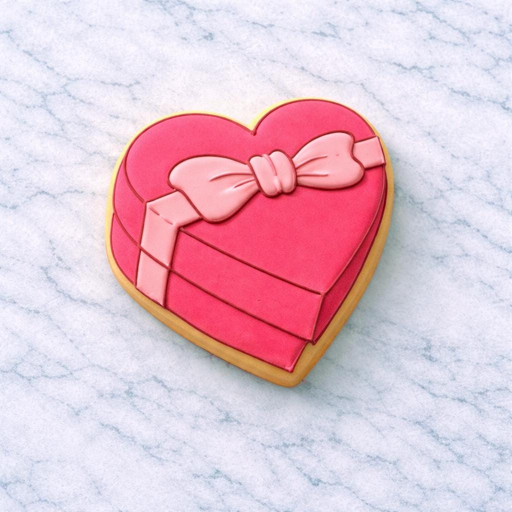 Valentines_Heart Candy_Box Cookie Cutter Set – Gift Box with Bow