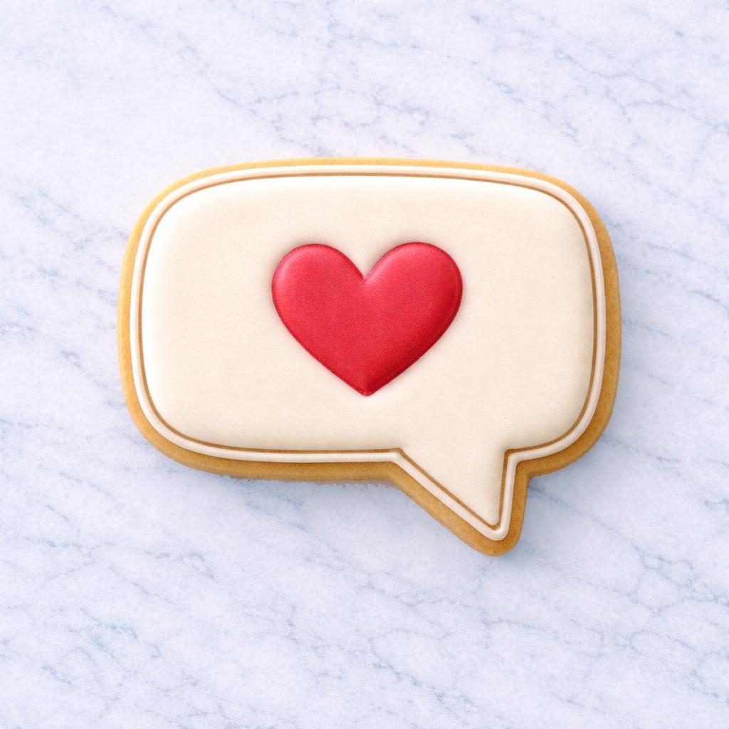 Love Speech_Bubble Cookie Cutter Set - Perfect way to send a Valentine's Message