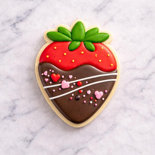 Valentines Strawberry - Chocolate-Dipped Strawberry Valentine Cookie Cutter Set