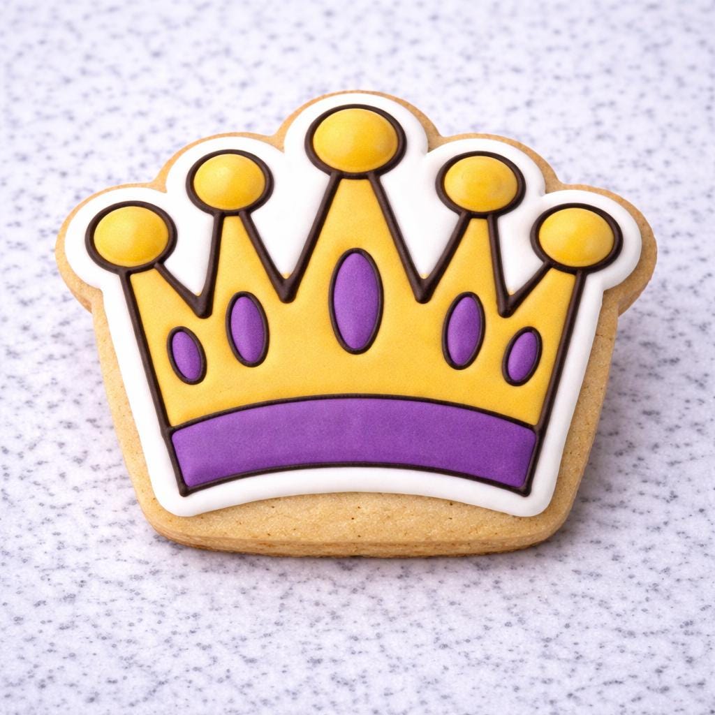Mardi Gras_Crown Cookie Cutter | King Cake & Fat Tuesday Cookie Cutter with Stamp Option