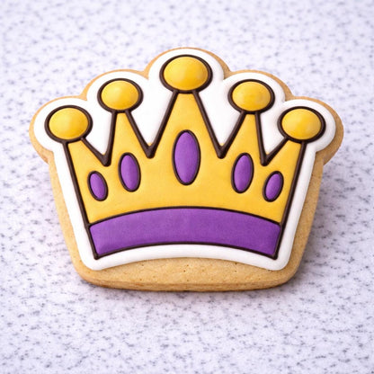 Mardi Gras_Crown Cookie Cutter | King Cake & Fat Tuesday Cookie Cutter with Stamp Option