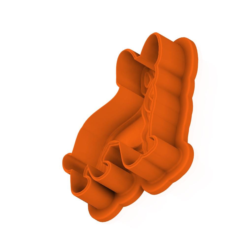 STL German_Shepherd -  Cutter with Stamp and Knob - Digital Cookie Cutter STL File – 2", 3", and 4" Sizes Included