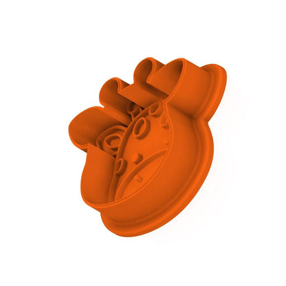STL Giraffe_Head - Cutter with Stamp and Knob - Digital Cookie Cutter STL File – 2", 3", and 4" Sizes Included