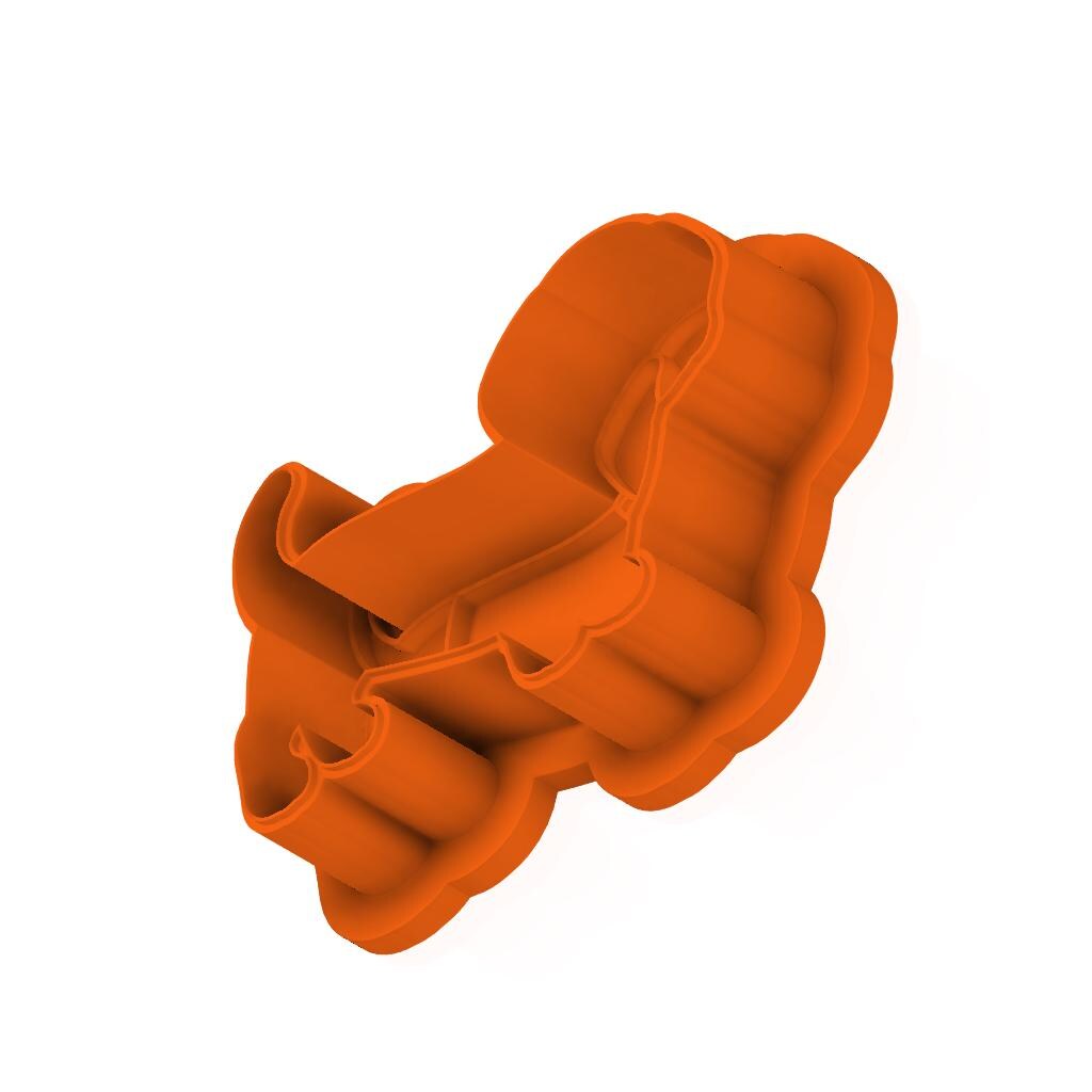 STL Wiener_Dog - Cutter with Stamp and Knobs - Digital Cookie Cutter STL File – 2", 3", and 4" Sizes Included