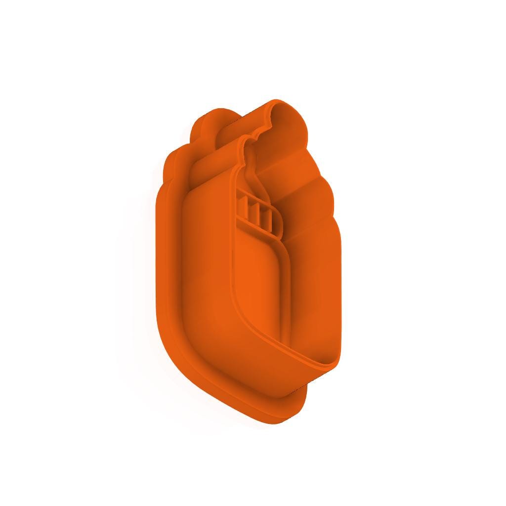 STL Baby_Bottle - Cutter with Stamp and Knobs - Digital Cookie Cutter STL File – 2", 3", and 4" Sizes Included