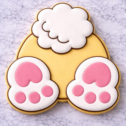Bunny Butt Cookie Cutter | Easter Bunny Feet Cookie | Bunny Tail Cookie Cutter | Funny Easter Cookie | Spring Cookie Cutter