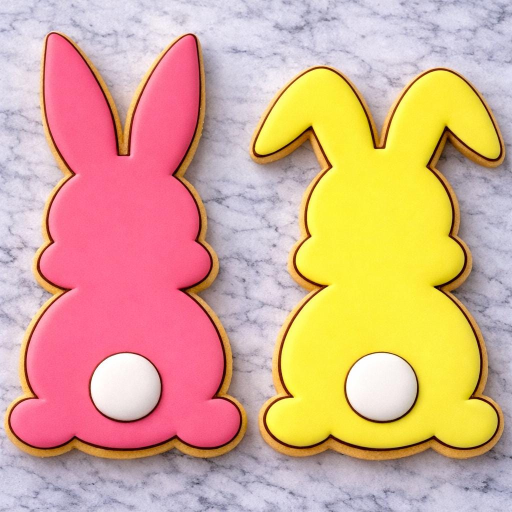 Bunny Tail Cookie Cutter | Easter Bunny Back Cookie | Bunny Tail Cookie Cutter | Simple Easter Cookie | Spring Cookie Cutter