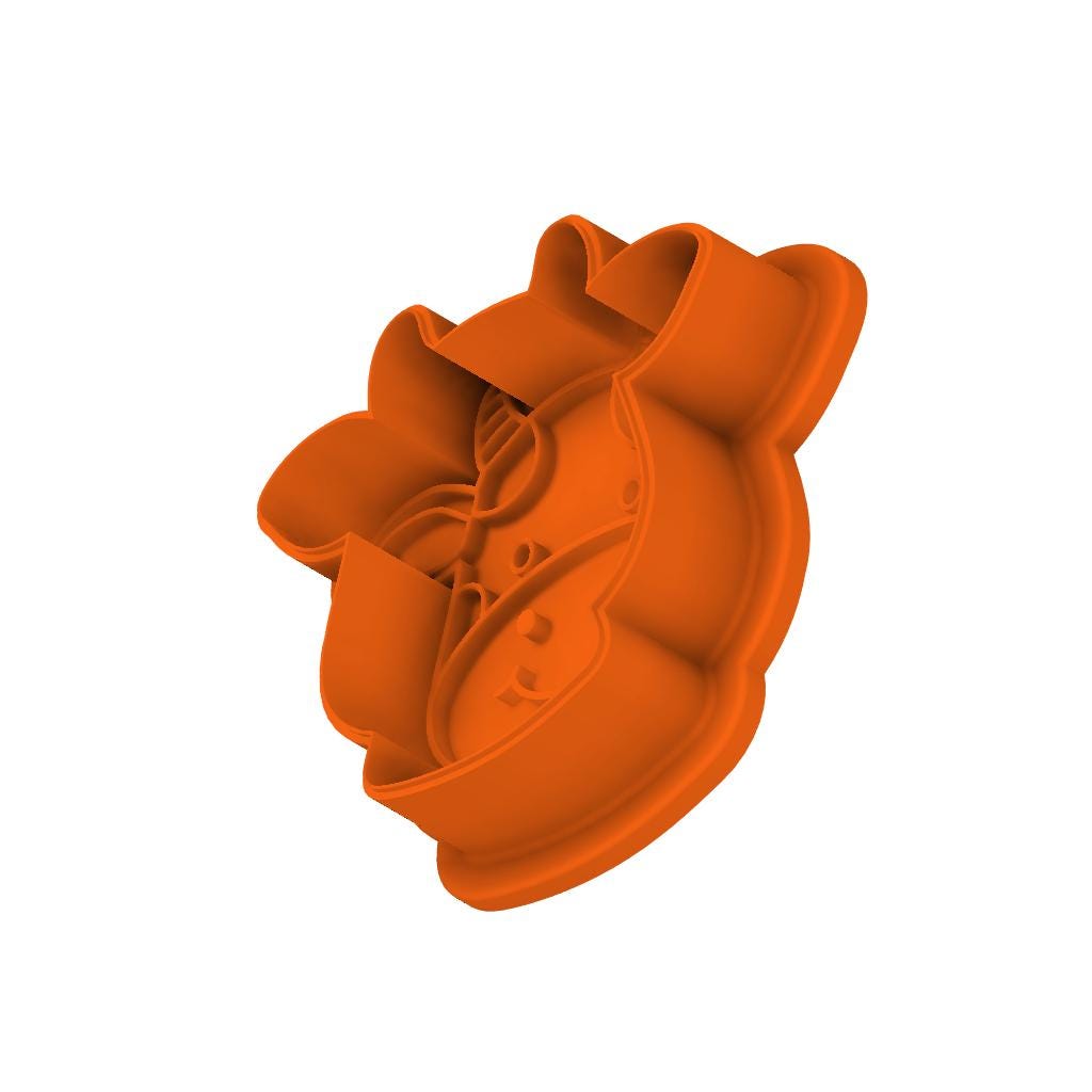 STL Cow_Head - Cutter and Stamp with knobs included - Digital Cookie Cutter STL File – 2", 3", and 4" Sizes Included
