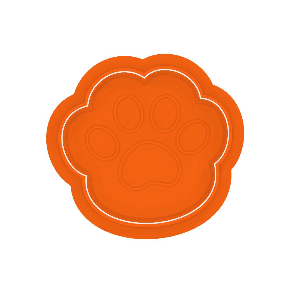 STL Cat_Paw - Cutter with Stamp and Knobs - Digital Cookie Cutter STL File – 2", 3", and 4" Sizes Included