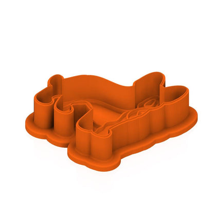 STL German_Shepherd -  Cutter with Stamp and Knob - Digital Cookie Cutter STL File – 2", 3", and 4" Sizes Included