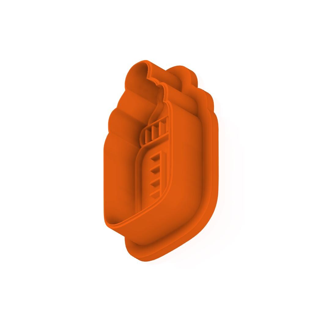 STL Baby_Bottle - Cutter with Stamp and Knobs - Digital Cookie Cutter STL File – 2", 3", and 4" Sizes Included