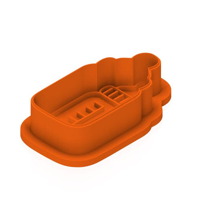 STL Baby_Bottle - Cutter with Stamp and Knobs - Digital Cookie Cutter STL File – 2", 3", and 4" Sizes Included
