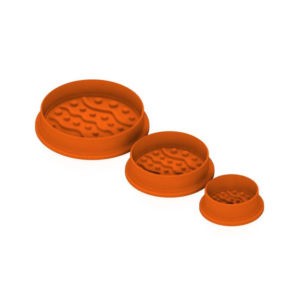 STL Basic_Round - Cutter with Stamp and Knobs - Digital Cookie Cutter STL File – 2", 3", and 4" Sizes Included
