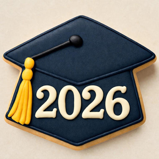Graduation Caps - cookie cutter -2025 graduation cookie cutter - two styles too choose from.