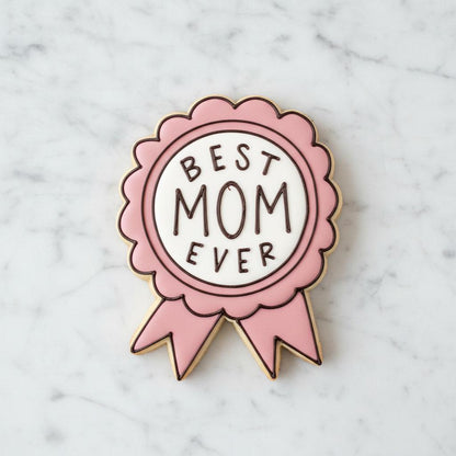 Best Mom_Ribbon Cookie Cutter | Mother’s Day Cookie Cutter | Mom Gift Cookie Cutter | Award Ribbon Cookie Cutter | Best Mom Cutter