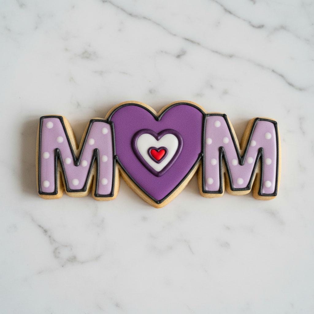 Mom Heart Cookie Cutter | Mother’s Day Cookie Cutter | MOM Letter Cookie Cutter | Cute Cookie Cutter for Mom | Gift for Mom Baking Tool