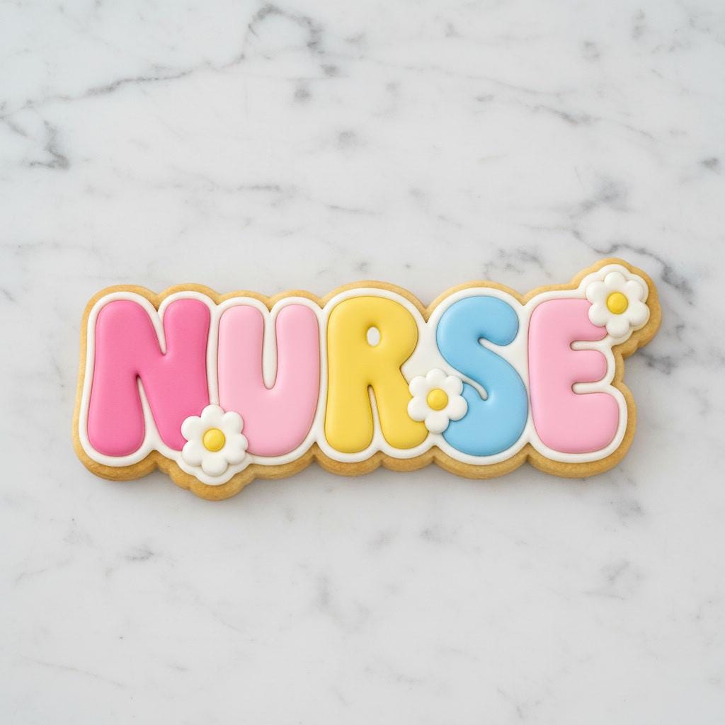 Nurse Daisy Cookie Cutter | Pastel Healthcare Baking Tool |  RN Gift | Nursing Graduation