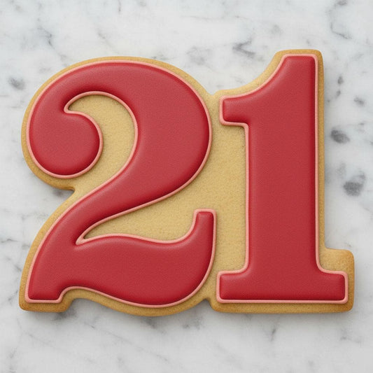21st Birthday Cookie Cutter | Twenty One Cookie Cutter | Birthday Number Cookie Cutter | 21 Birthday Party Decor | Celebration Baking Tool