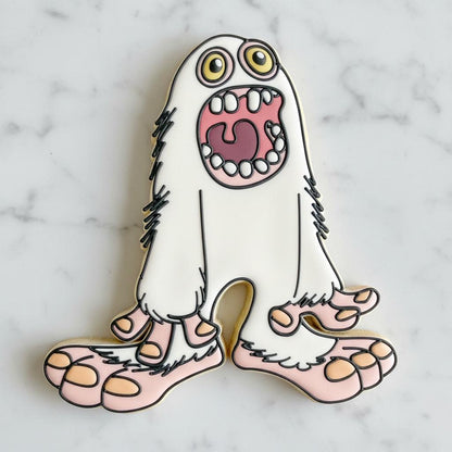 Mammott Cookie Cutter & Stencil Se | Singing Monsters Inspired Cookie Cutter | Monster Game Birthday Cookies | Character Decorating Tool
