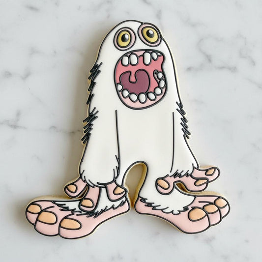 Mammott Cookie Cutter & Stencil Se | Singing Monsters Inspired Cookie Cutter | Monster Game Birthday Cookies | Character Decorating Tool