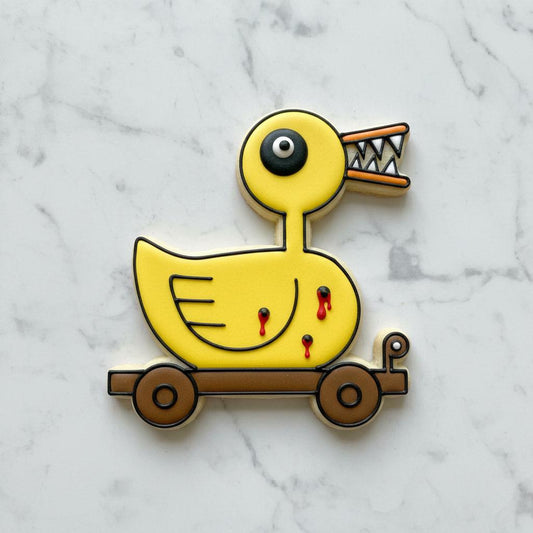 Halloween Toy_Duck Cookie Cutter | Creepy Duck Cookie Stamp | Horror Duck Cookie Cutter | Spooky Bath Toy Cookie | Halloween Baking