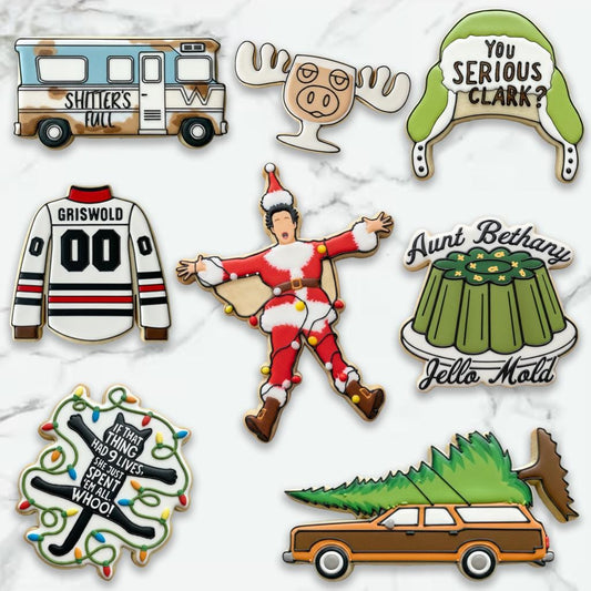 Christmas Vacation Inspired Cookie Cutter Set | Griswold Holiday Cookie Cutters | Christmas Movie Cookie Cutter Bundle