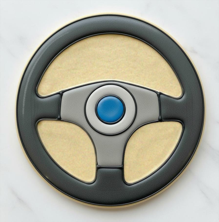 Race Car_Steering_Wheel Cookie Cutter | Racing Birthday Cookie Cutter | Sports Car Party Cookies | Driver Theme Cookie Stamp