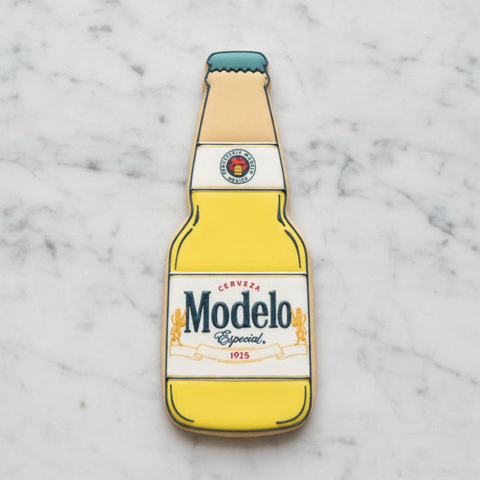 Modelo Beer Bottle Cookie Cutter & Stamp | Fiesta Cookie Cutter | Cinco de Mayo Beer Cookies | Tailgate Party Cookie Cutter